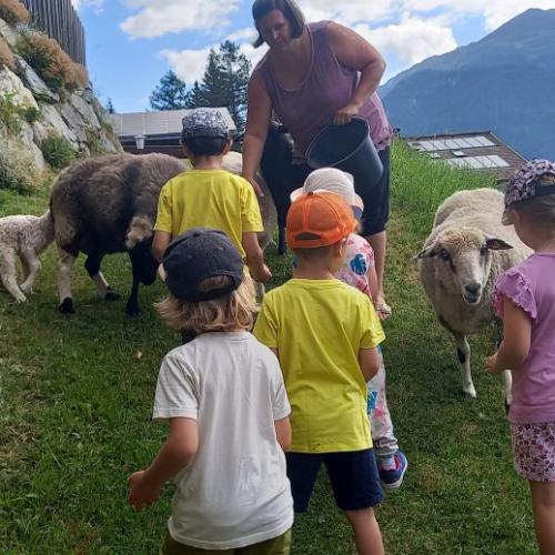 Besuch am Bauernhof